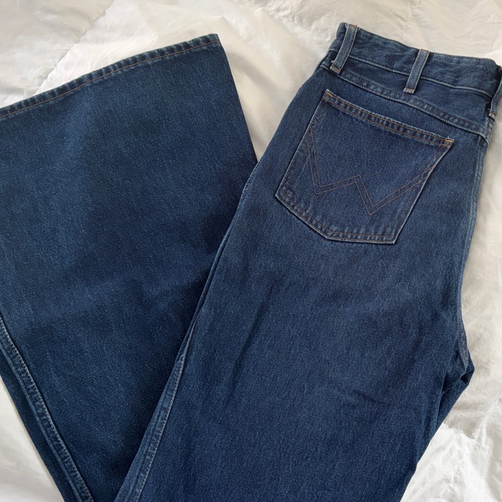 Wrangler Women's Blue Flare & Wide Leg Jeans